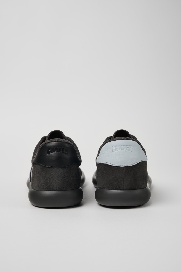 Twins Gray-black Nubuck/Leather Sneaker for Men