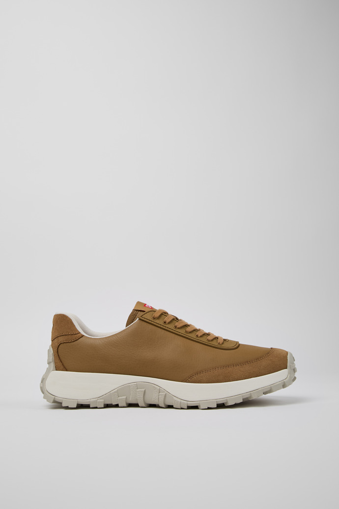 Drift Trail VIBRAM Brown leather and nubuck sneakers for men