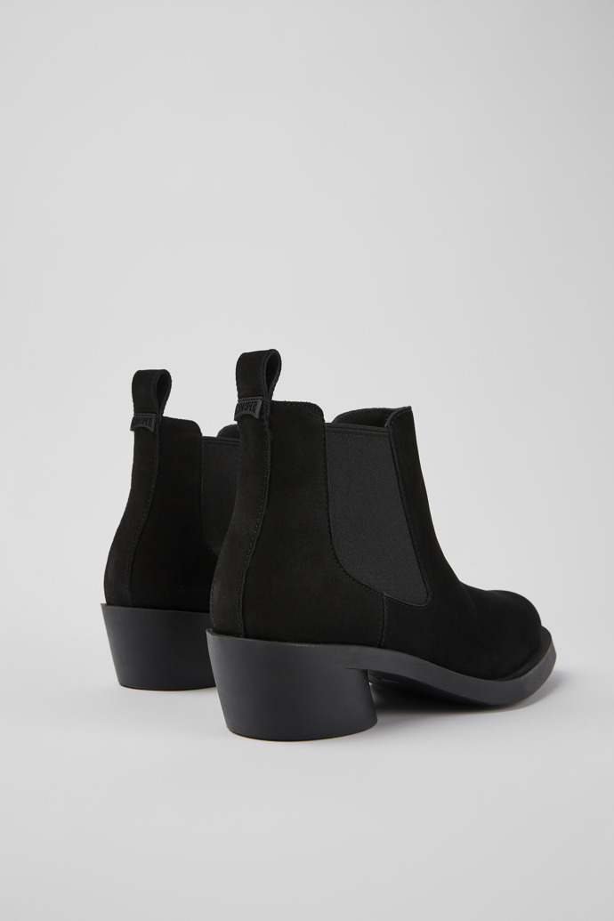 Bonnie Black nubuck ankle boots for women