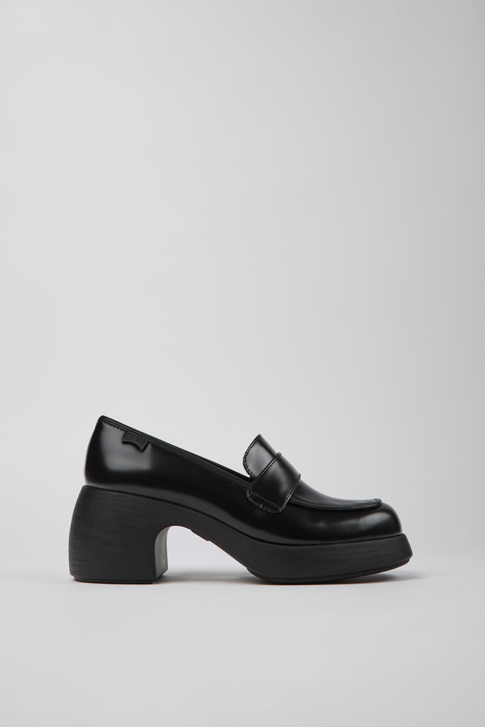 Thelma Black leather shoes for women