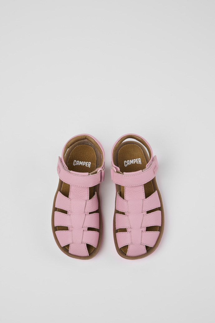 Bicho Pink Leather Sandal