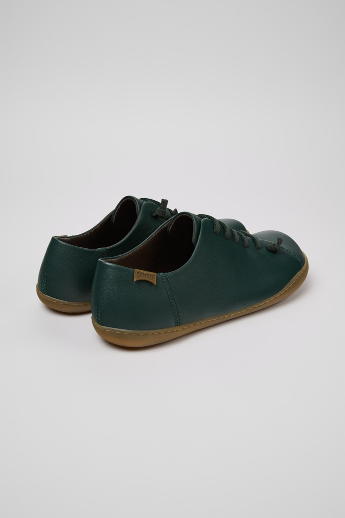 Peu Green Leather Shoes for Men.