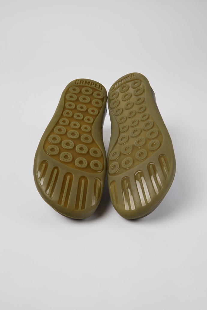 Peu Green leather shoes for men