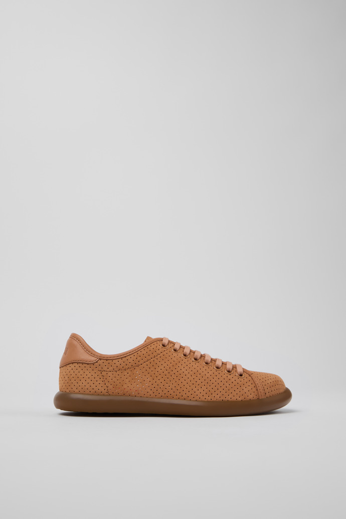 Pelotas Soller Nude Nubuck and Leather Sneakers for Women.