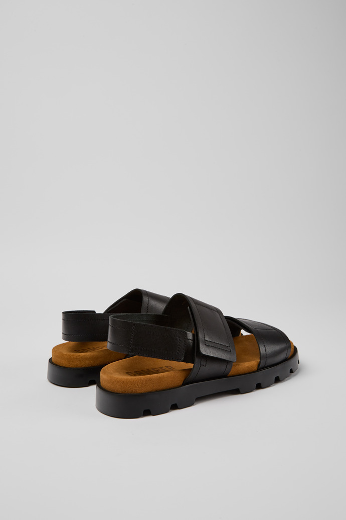Brutus Sandal Black leather sandals for men