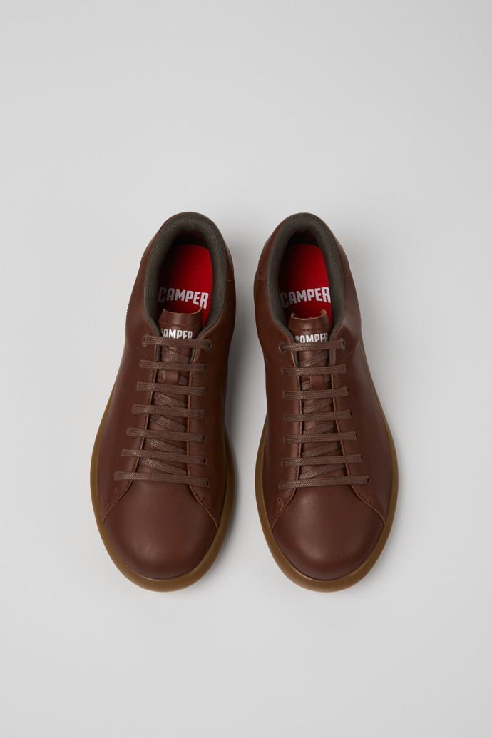 Pelotas Soller Brown Leather Sneakers for Men.