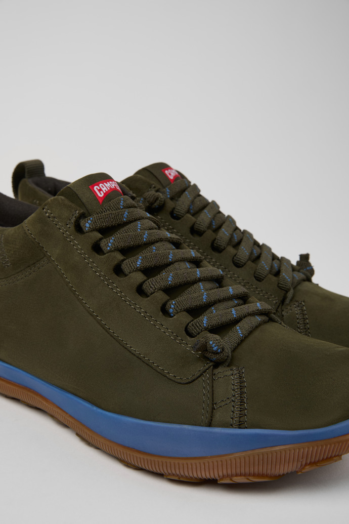 Peu Pista GM - GORE-TEX Green Nubuck Ankle Boots for Men.