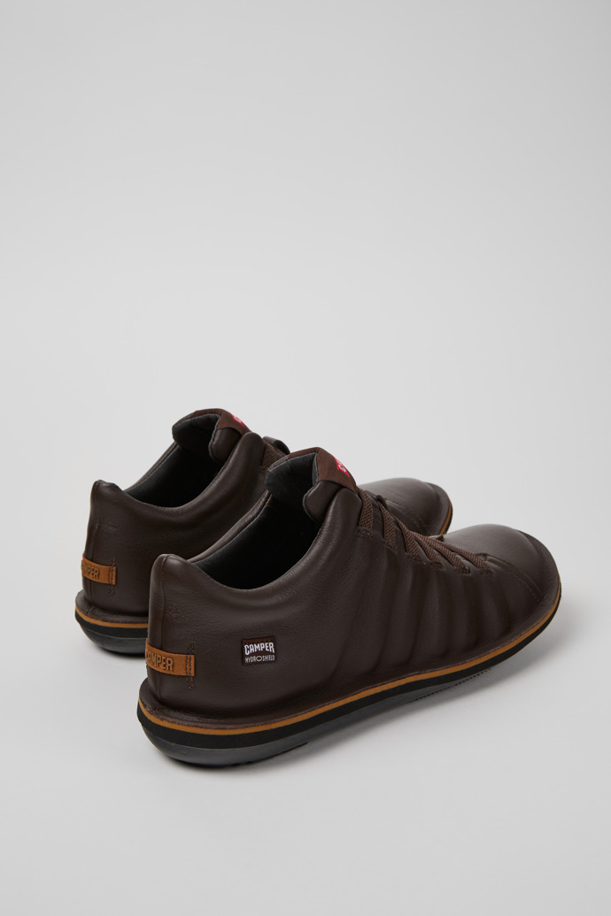 Beetle - HYDROSHIELD Brown Leather Ankle Boots for Men.