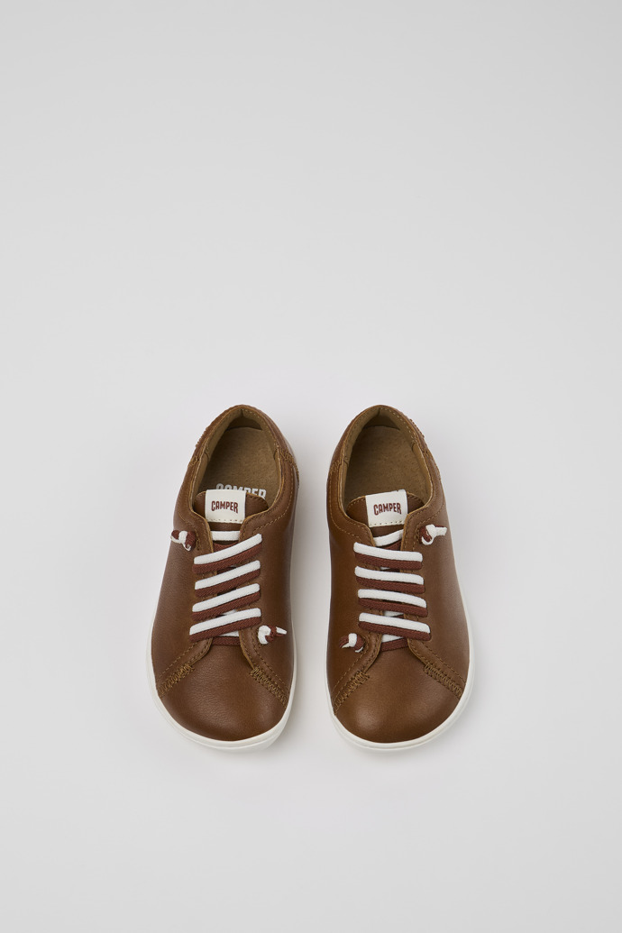 Peu Brown Leather Kids' Shoes.