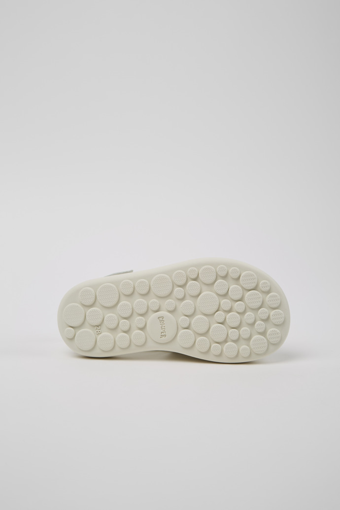 Twins White Leather Sandals for Kids.