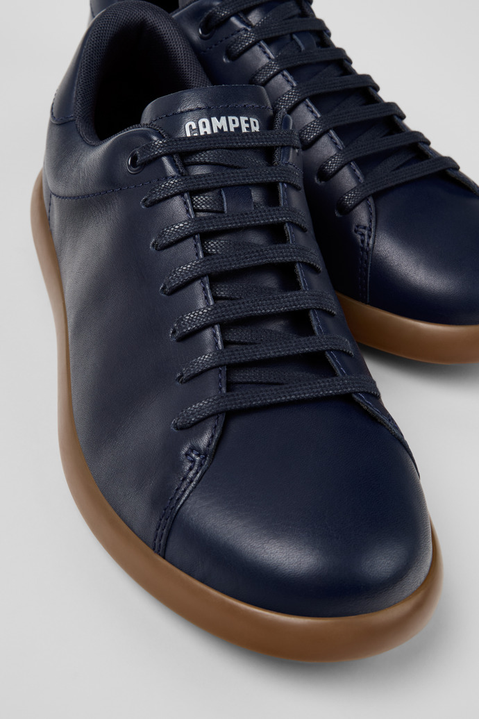 Pelotas Soller Blue Leather Sneakers for Men.