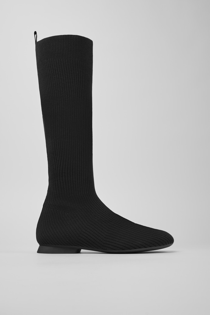 Casi Myra - TENCEL Black TENCEL™ Lyocell High Boots for Women.