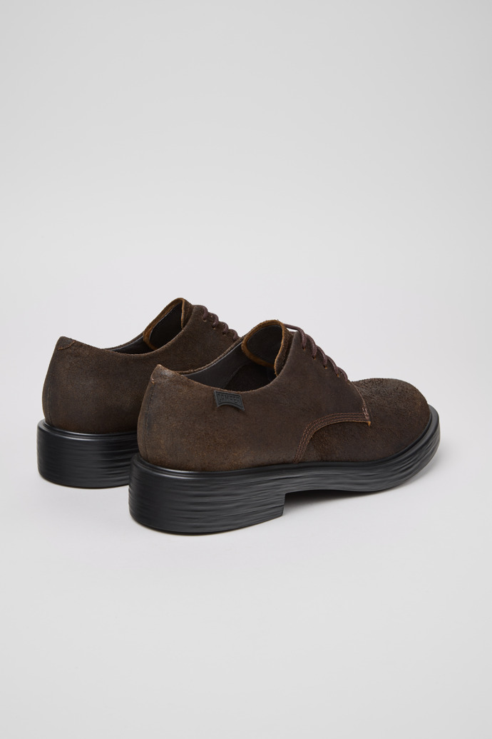 Dean Brown Nubuck Shoes for Men.