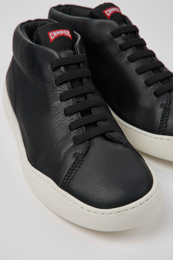 Peu Touring Black leather sneakers for men