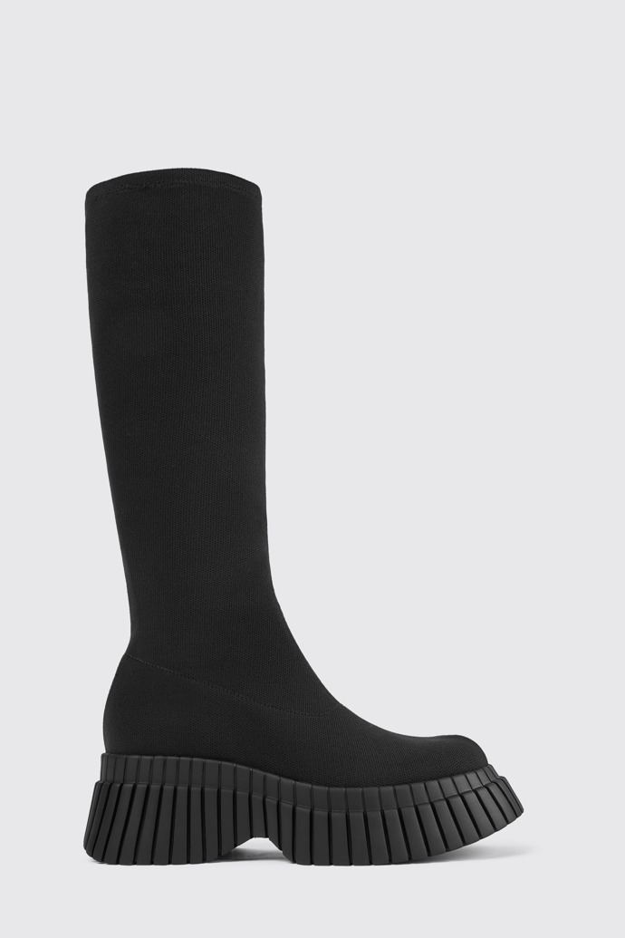 BCN TENCEL® Black Textile Mid Boots for Women.
