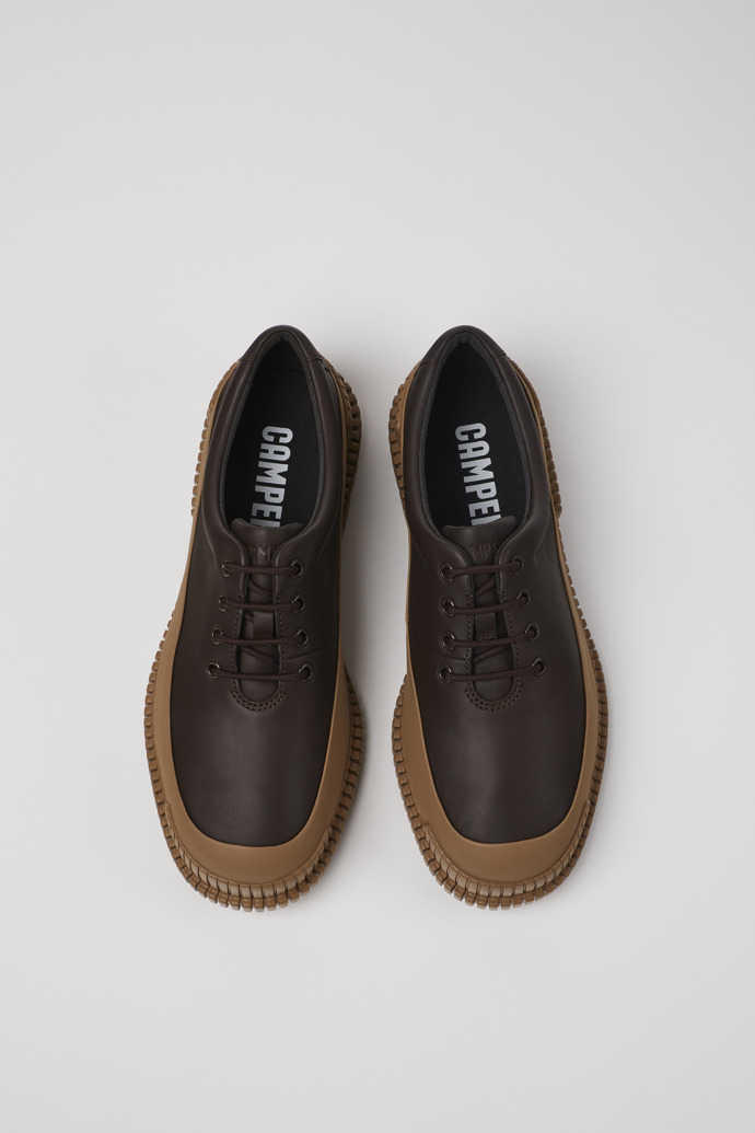 Pix Brown Leather Shoe for Men