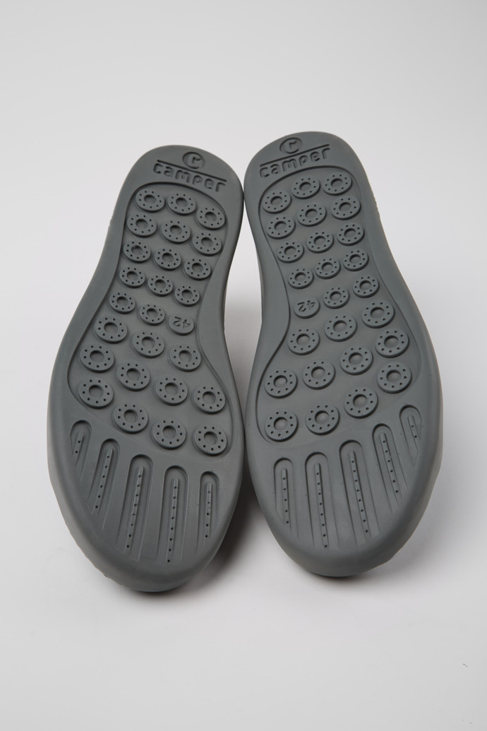 Twins Blue Nubuck and Leather Shoes for Men.