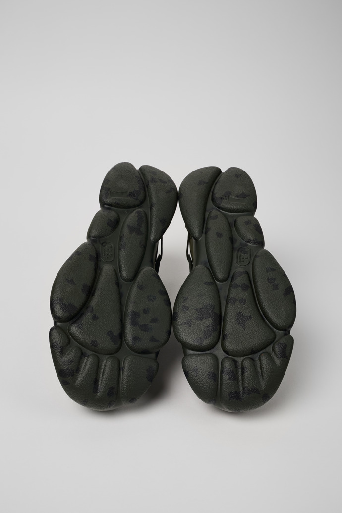 Karst Green nubuck and textile sneakers for men