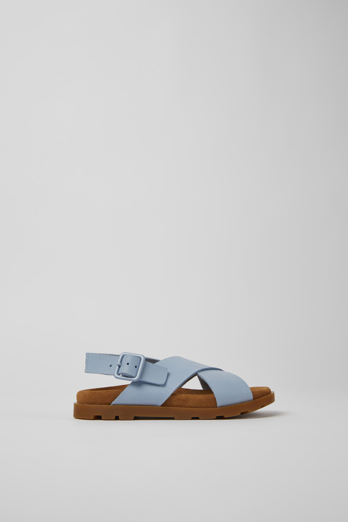 Brutus Sandal Blue leather sandals for kids