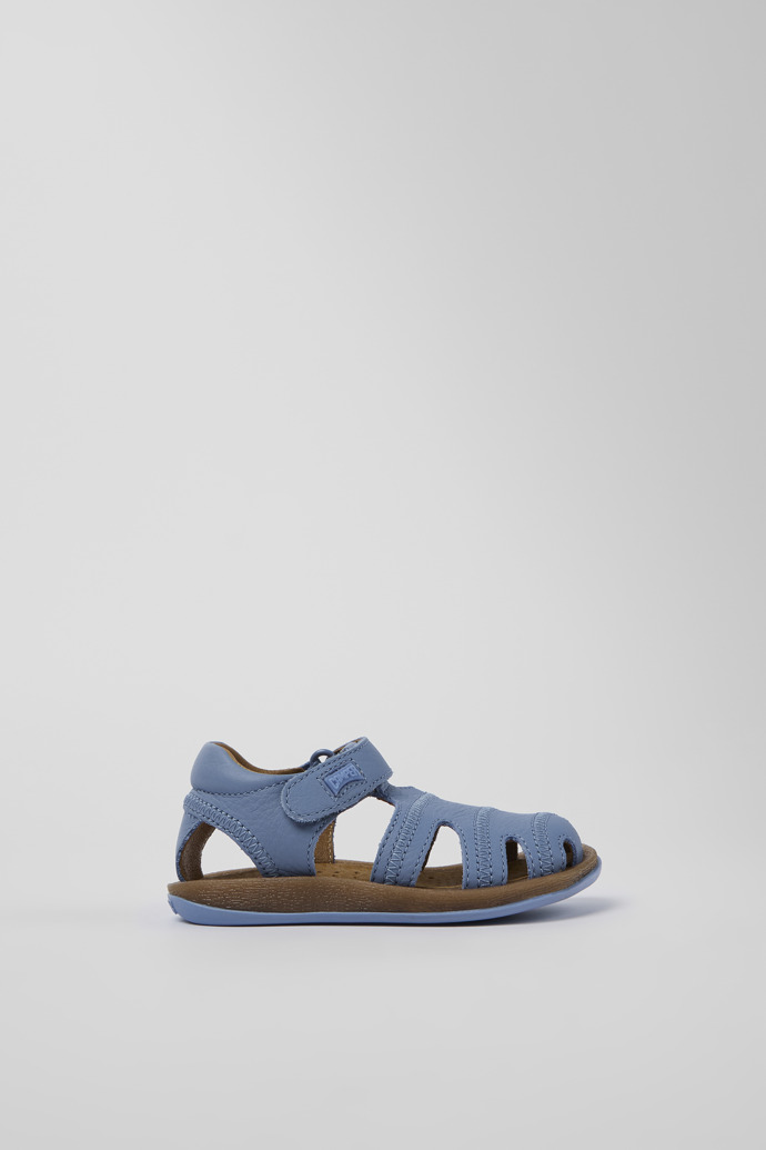 Bicho Blue Leather Sandal