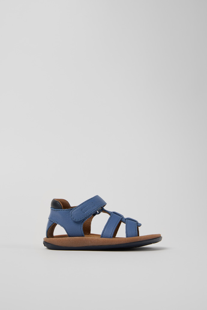 Bicho Blue Leather Kids' Sandal.
