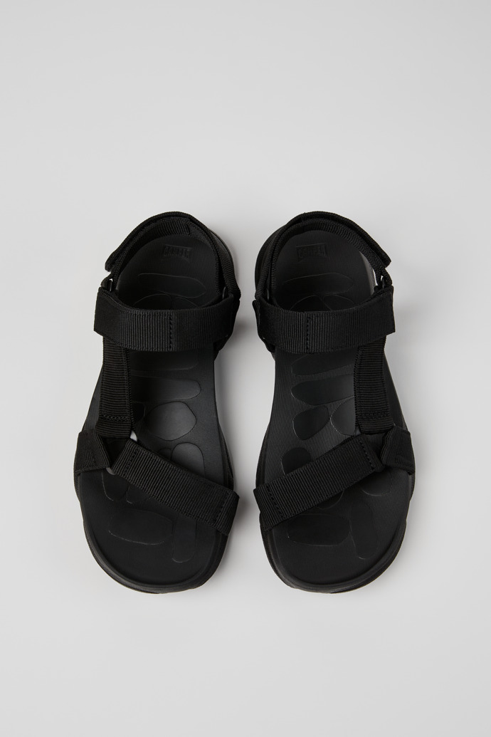 Karst Sandal Black Recycled PET Webbing Sandals for Men.