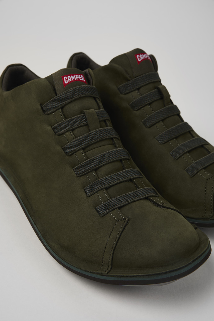 Beetle Green nubuck sneakers