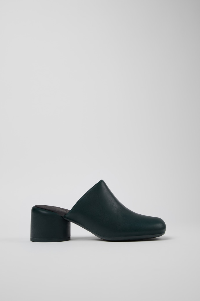 Niki Green Leather Clogs for Women