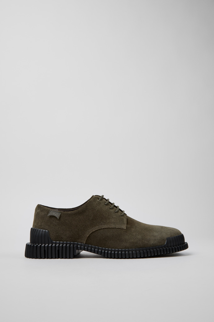 Pix Green Suede Shoes for Men.