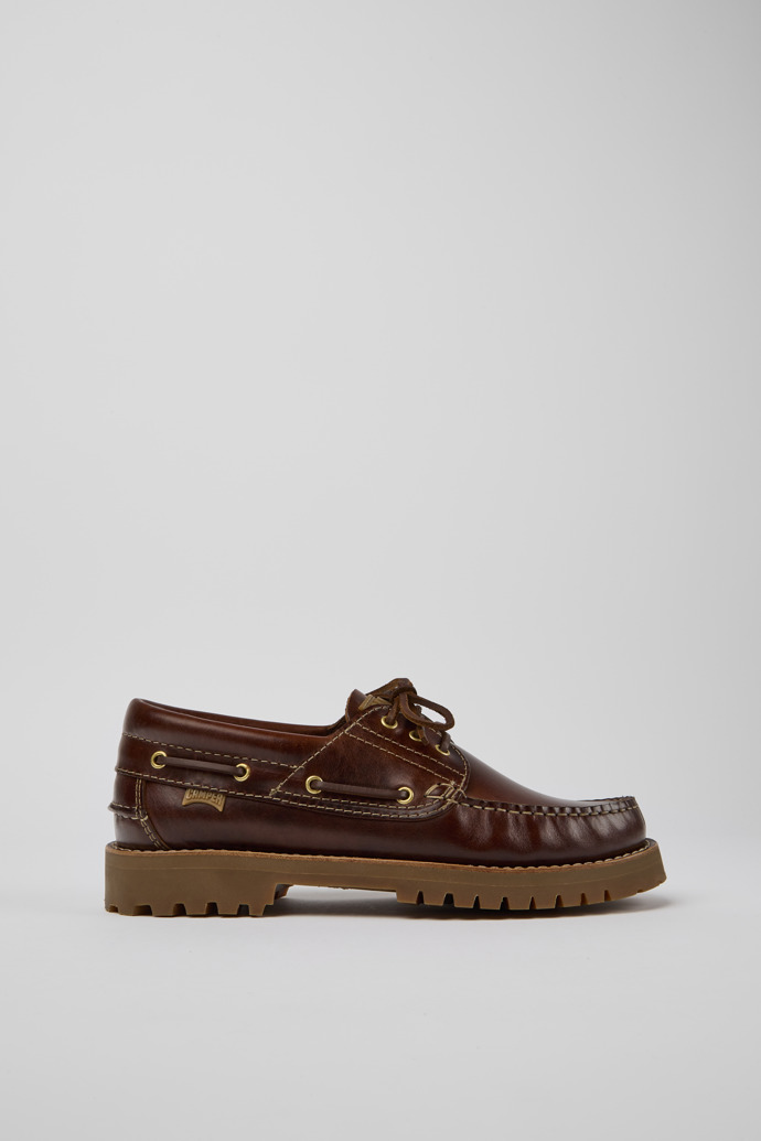 Nautico Brown Leather Moccasins for Men.