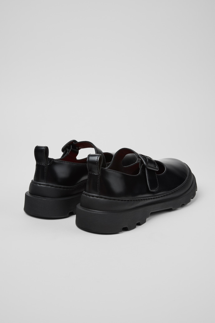 Brutus+ Black Leather Moccasins for Women.