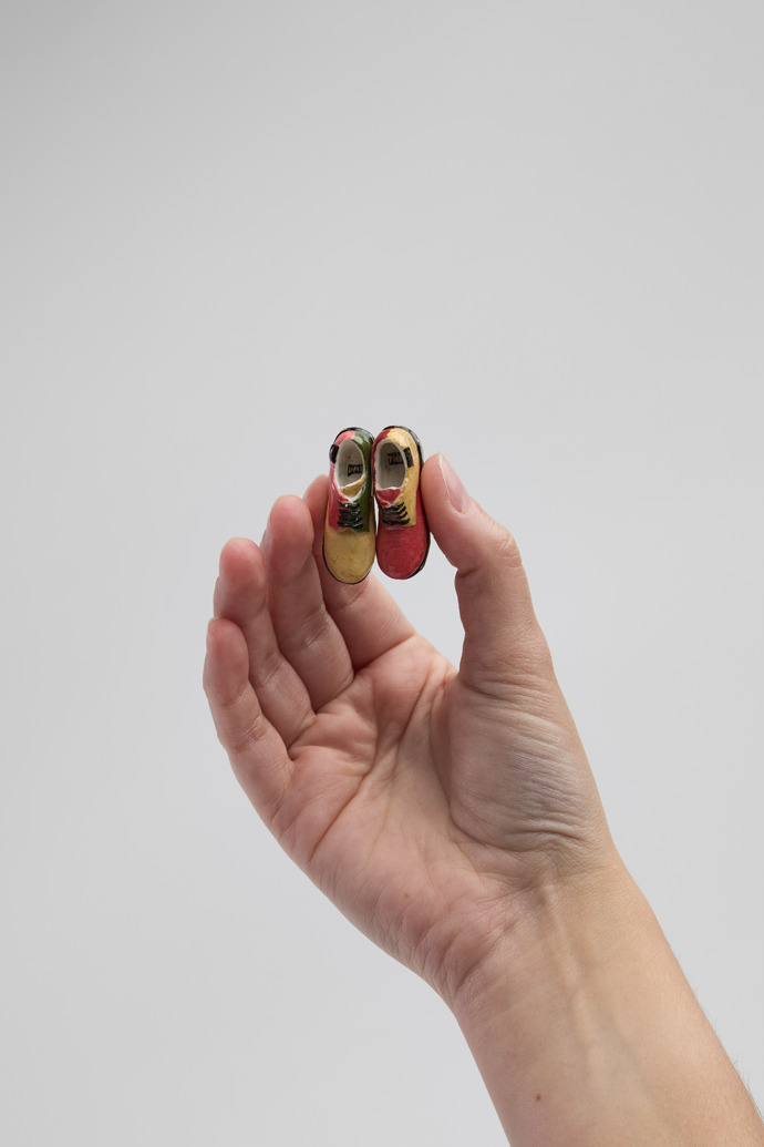 Miniature TWINS Sculpture Ceramic shoe