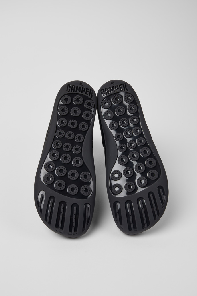 Peu Black Leather Ankle Boots for Women.