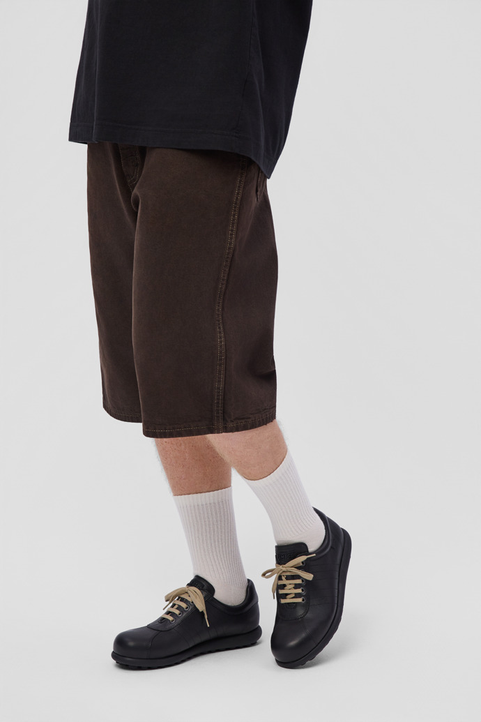 Pelotas Black Vegetable Tanned Leather Shoes for Men.