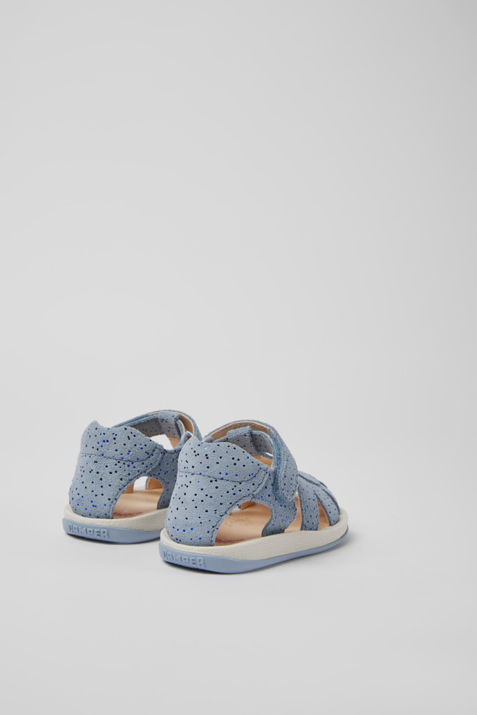 Bicho Blue nubuck sandals for kids
