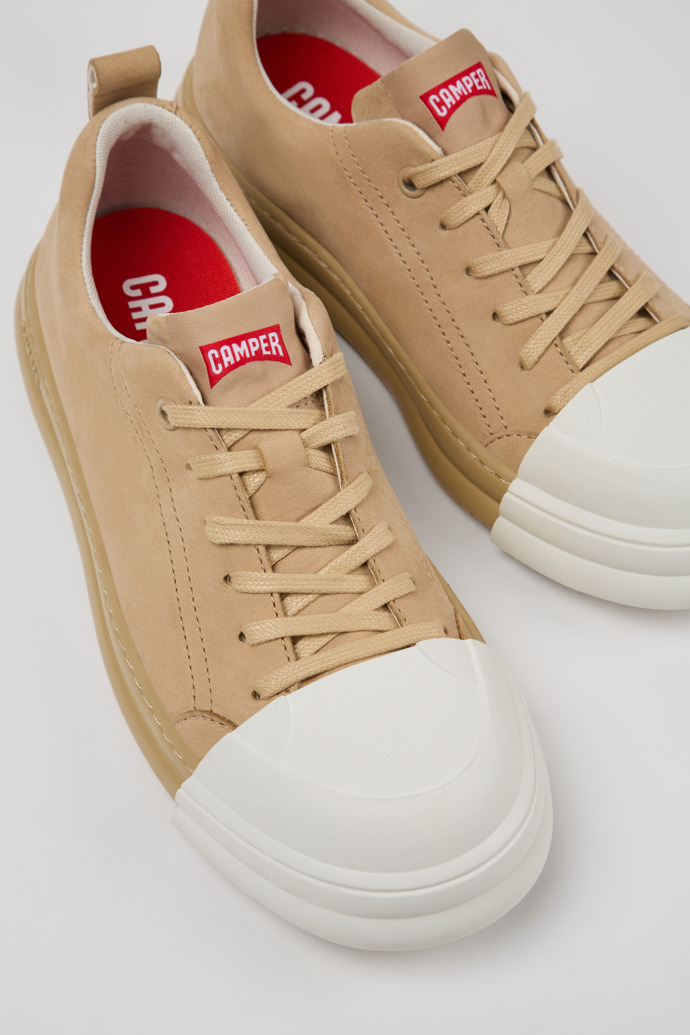 Junction Runner Beige Nubuck Sneakers for Women.