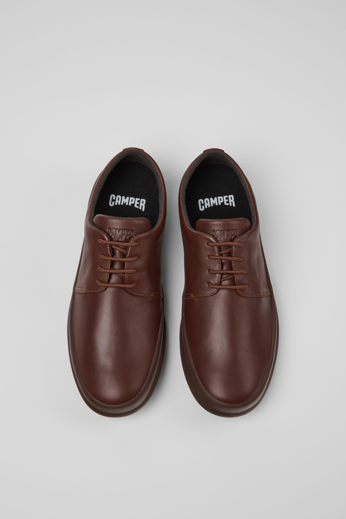 Chasis Brown Leather Shoes for Men.