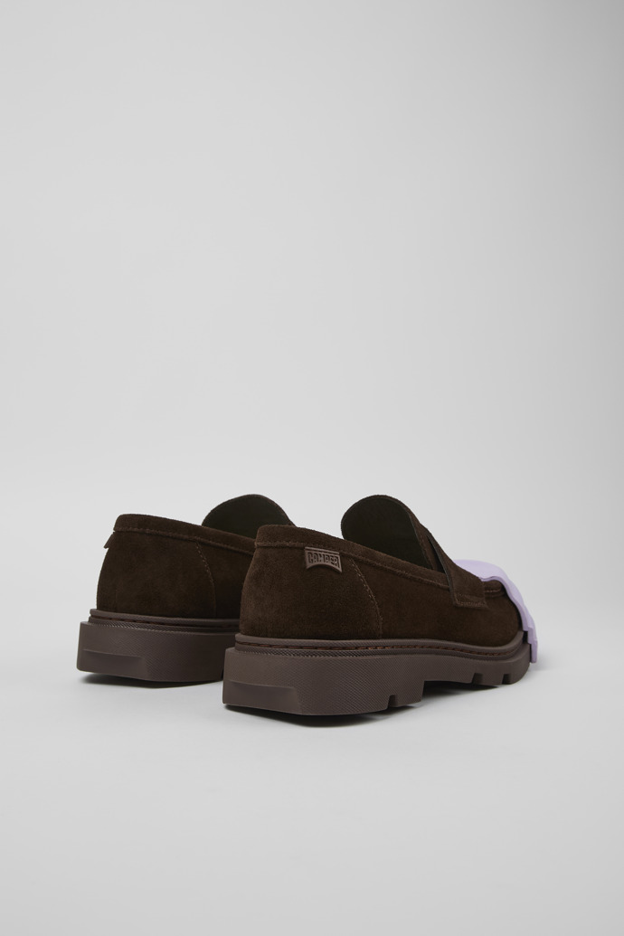 Junction Brown nubuck loafers for women