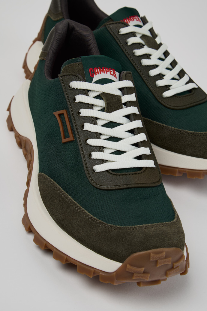 Drift Trail Green Textile and Nubuck Sneakers for Men.
