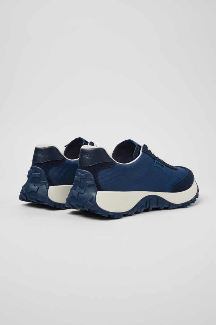 Drift Trail Blue Textile and Nubuck Sneakers for Men.
