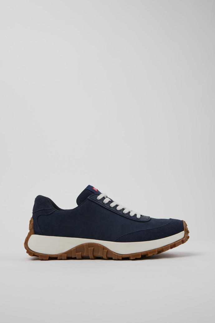 Drift Trail VIBRAM Blue Nubuck and Textile Sneakers for Men.