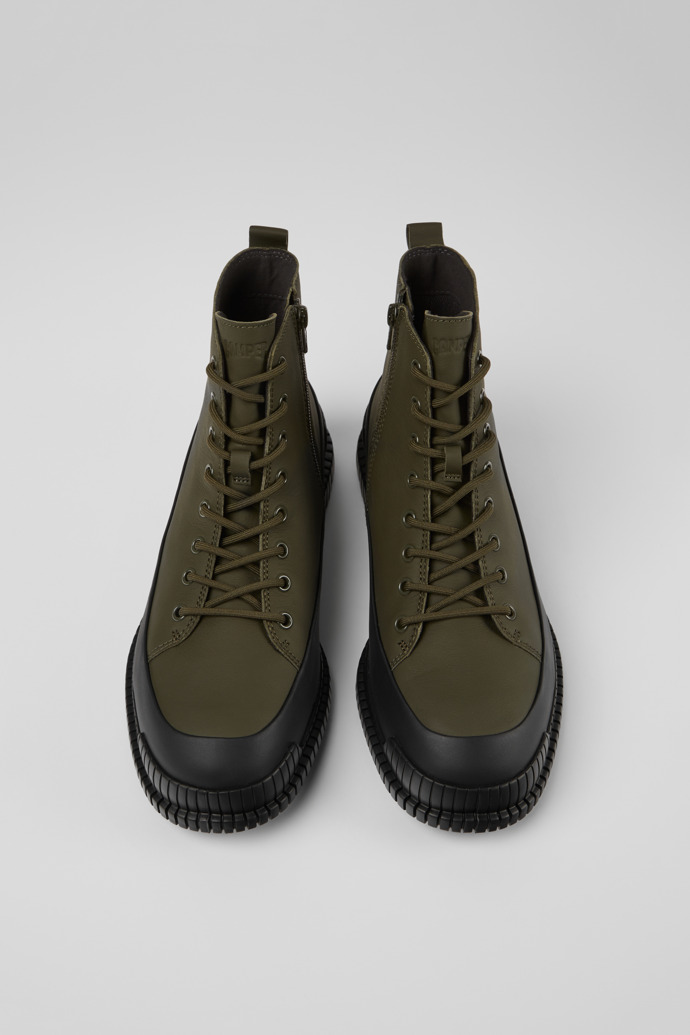 Pix Khaki lace up boot for men