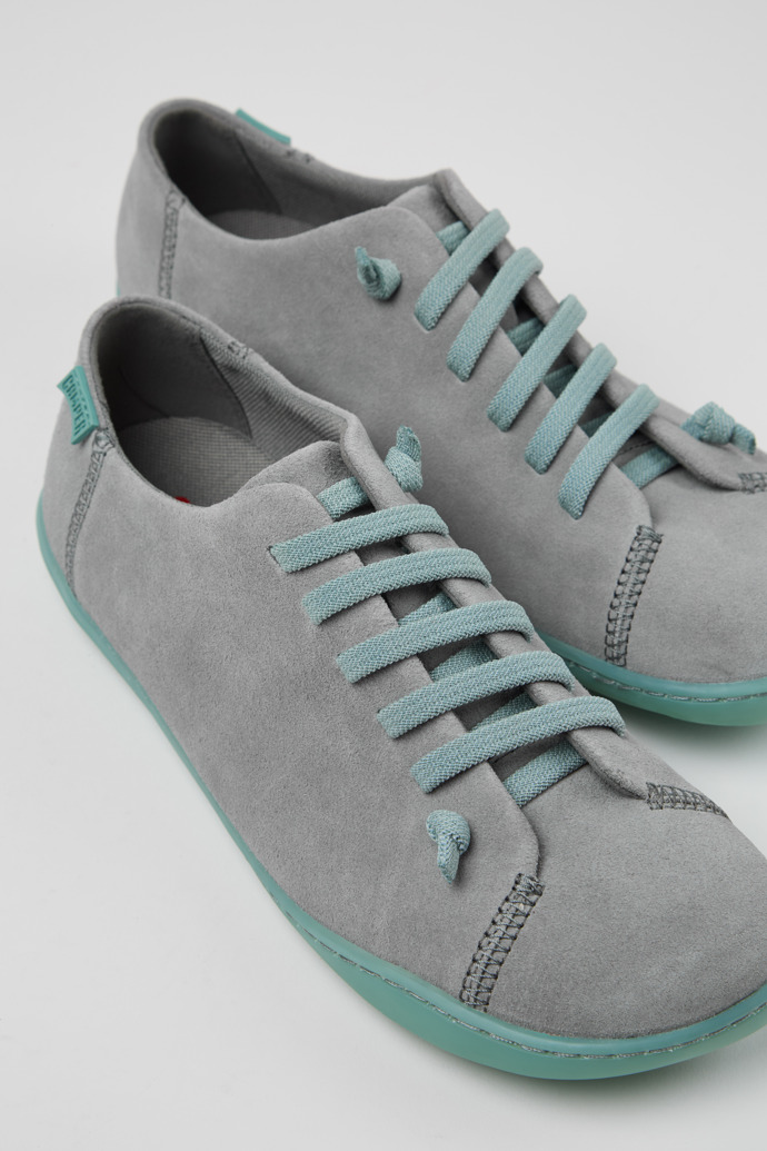 Peu Gray Nubuck Shoes for Women.