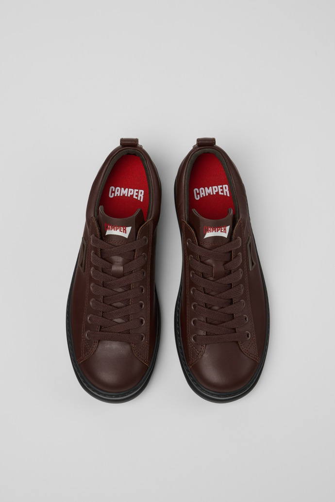 Runner Brown Leather Sneakers for Men.