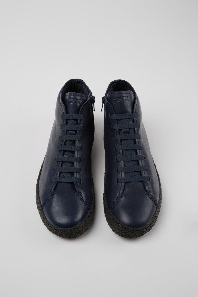 Peu Terreno Blue Leather Desert Boot for Men