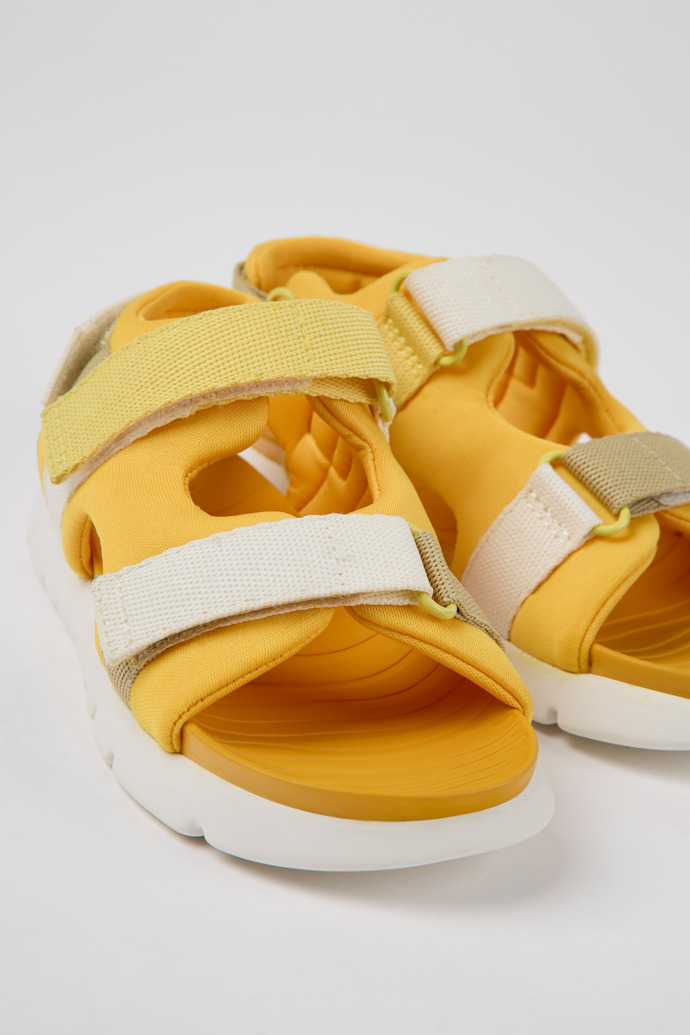 Twins Orange textile sandals for kids