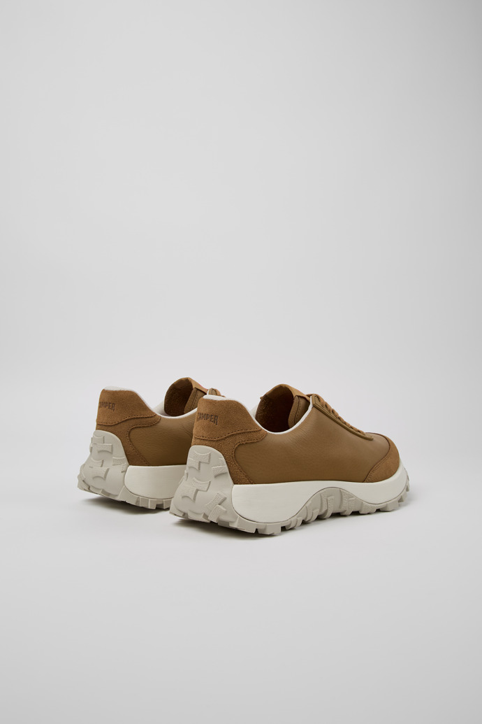 Drift Trail VIBRAM Brown leather and nubuck sneakers for men
