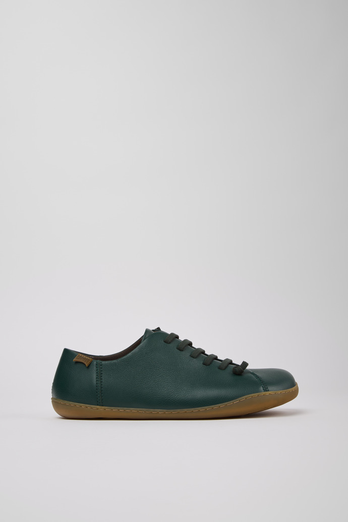 Peu Green Leather Shoes for Men.