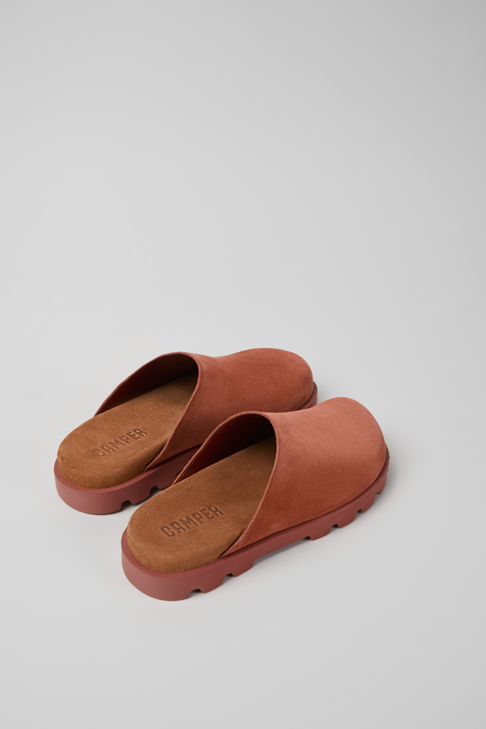 Brutus Sandal Red Nubuck Sandals for Women.
