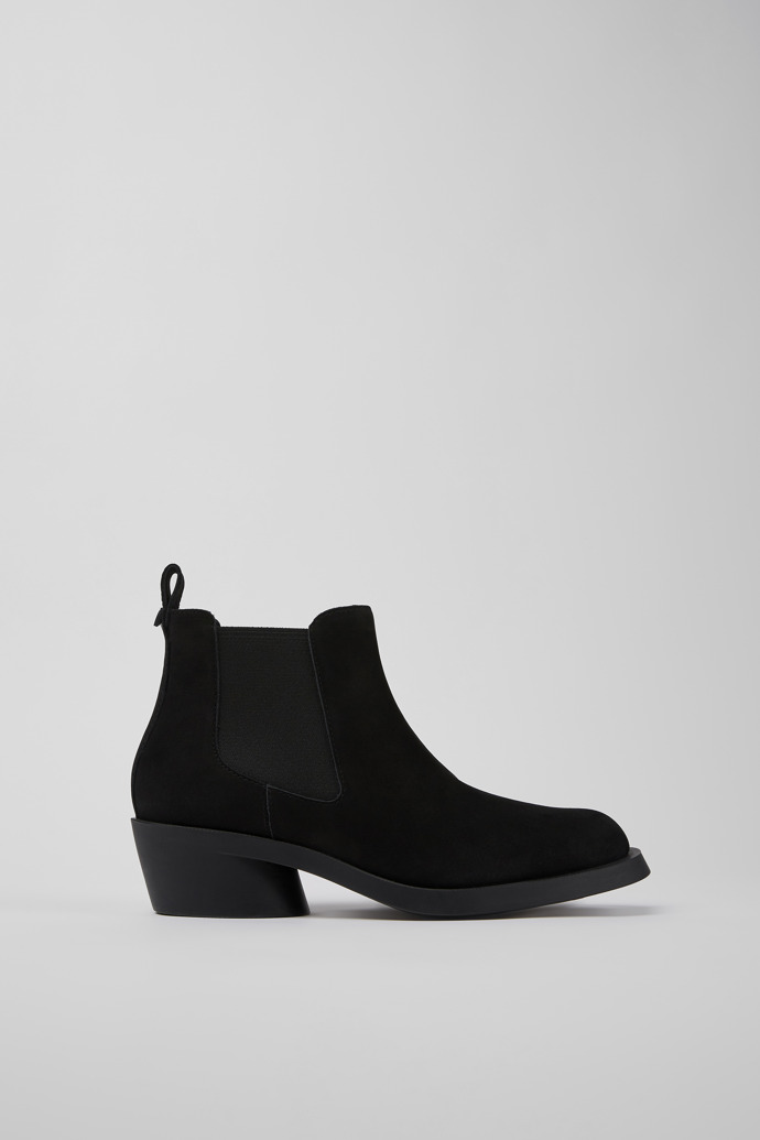 Bonnie Black nubuck ankle boots for women